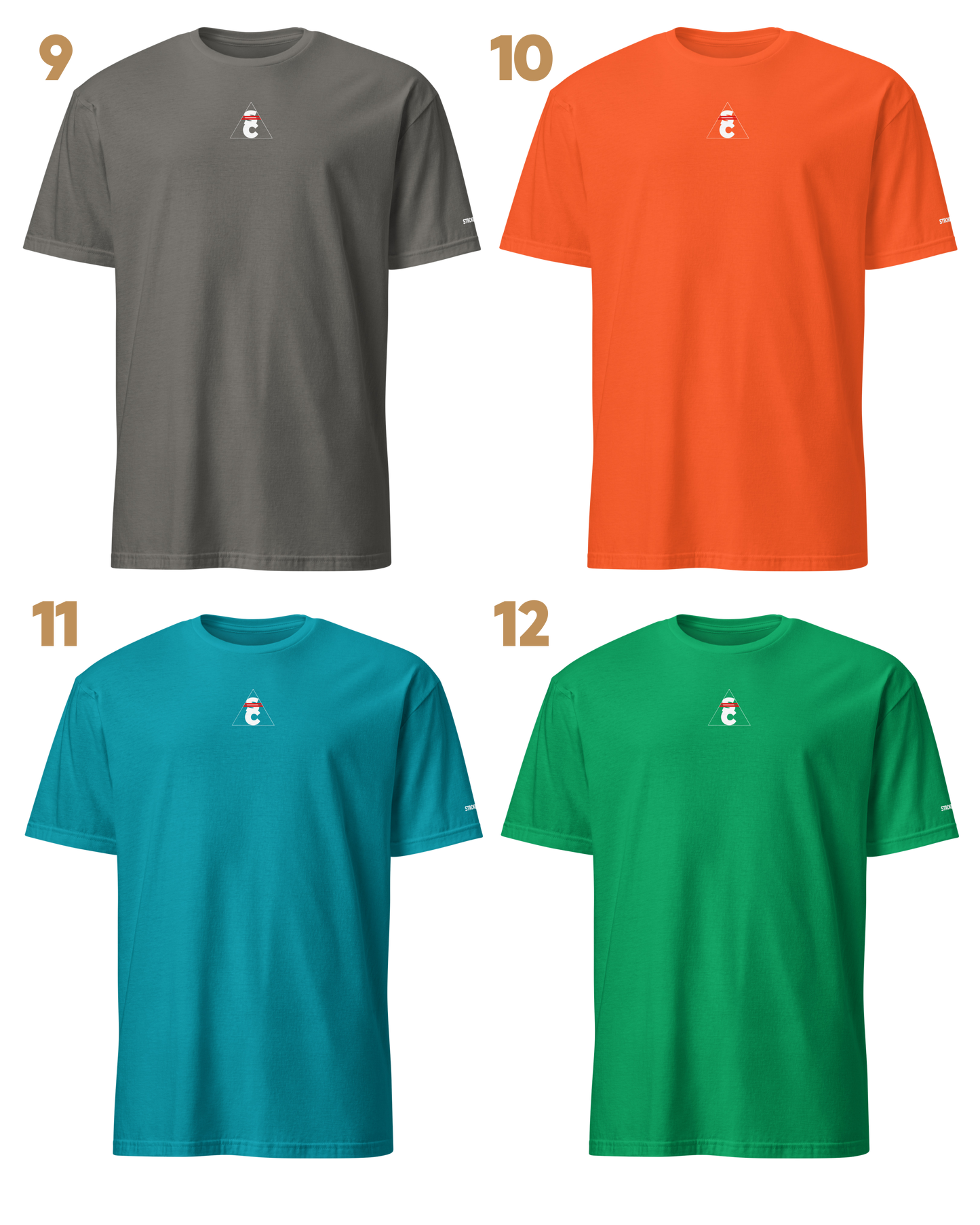 Custom T-Shirt Option 3 – Front + Back + Left Sleeve Logo/Number/Name