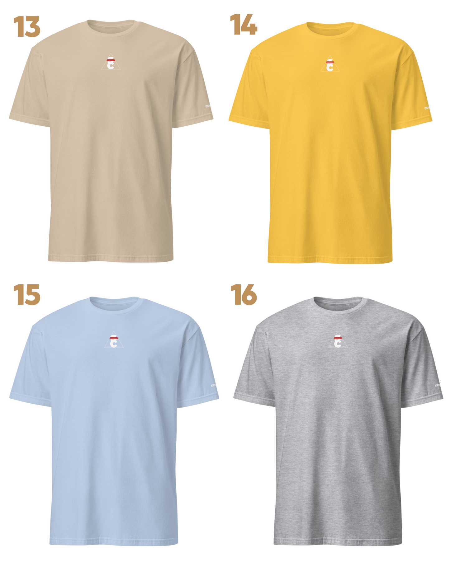 Custom T-Shirt Option 3 – Front + Back + Left Sleeve Logo/Number/Name